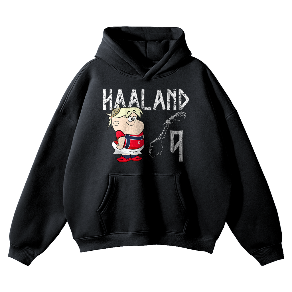 HAALAND CARTOON HOODIE WHITE