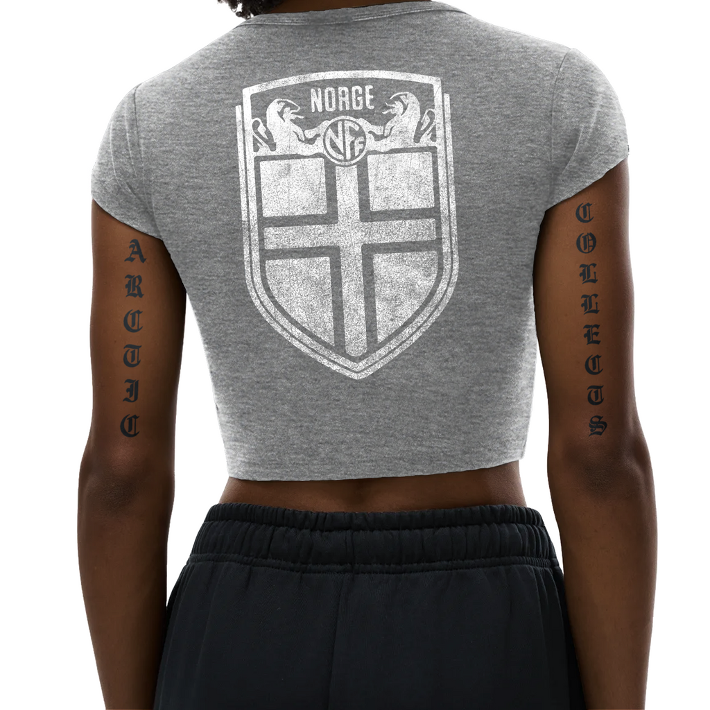 HAALAND CARTOON CROP TOP WHITE