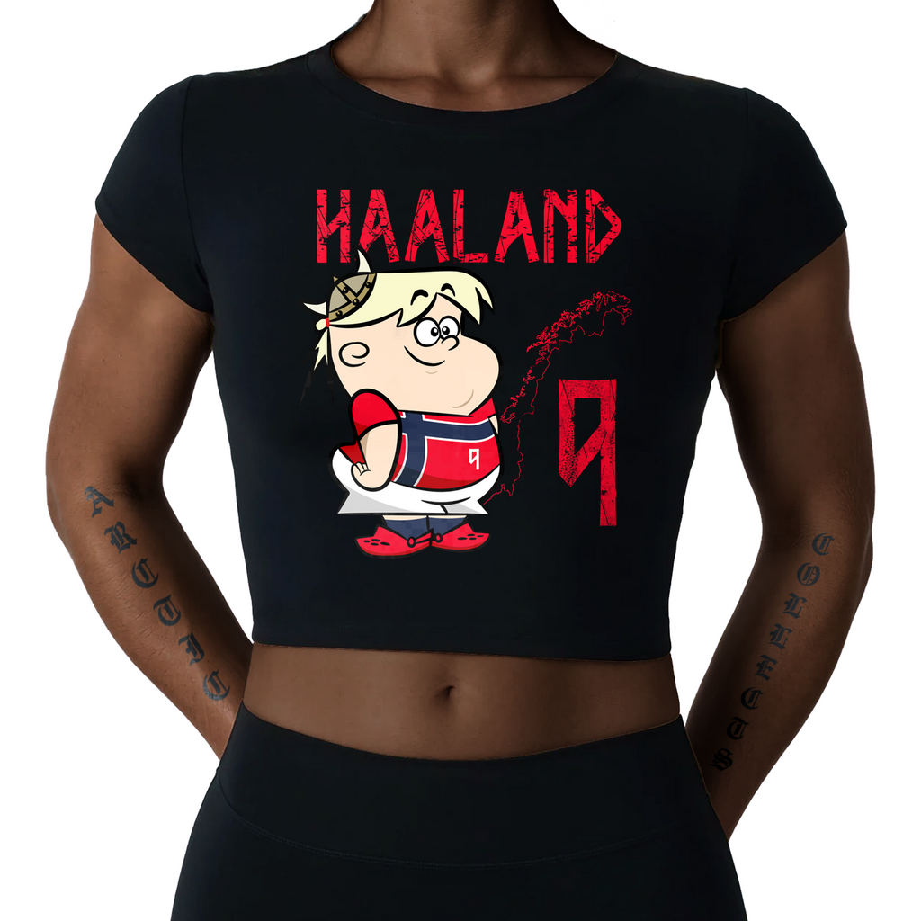 HAALAND CARTOON CROP TOP