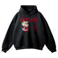 HAALAND CARTOON HOODIE RED