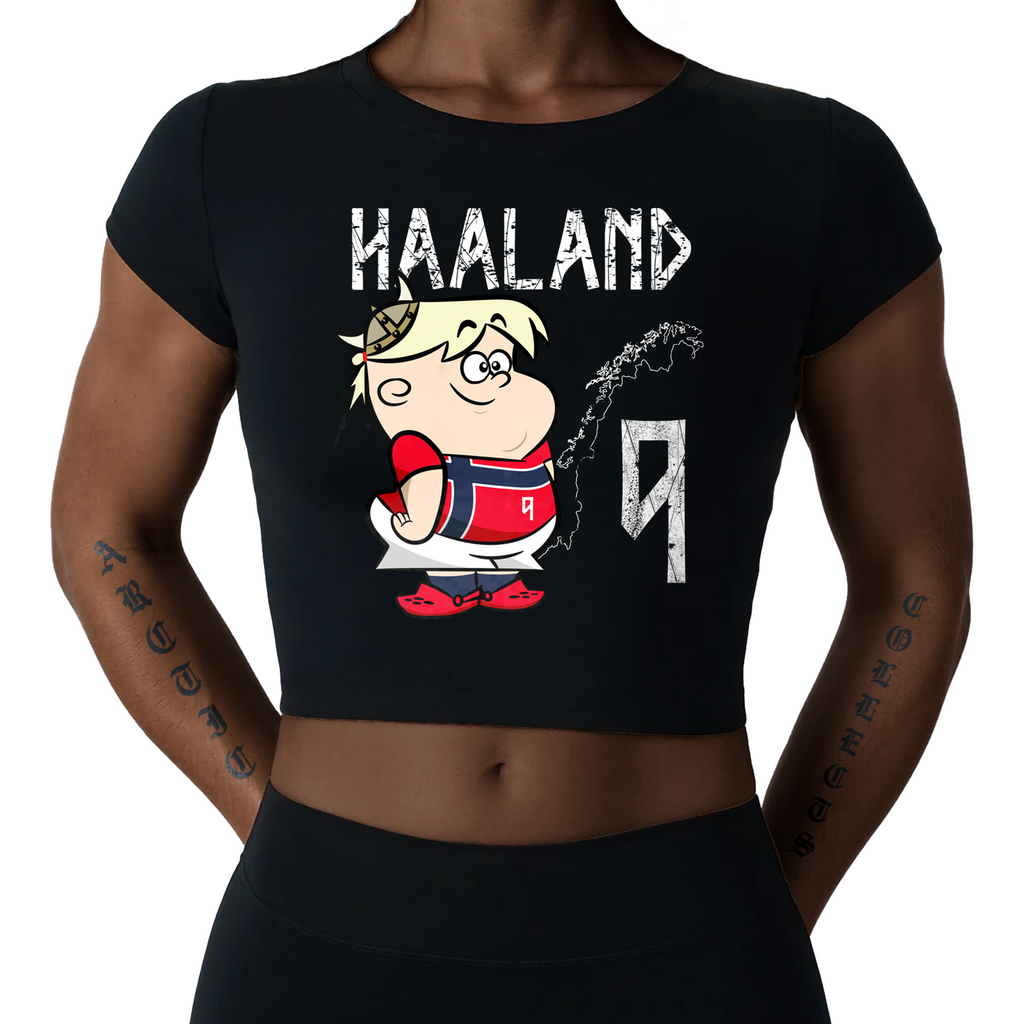 HAALAND CARTOON CROP TOP