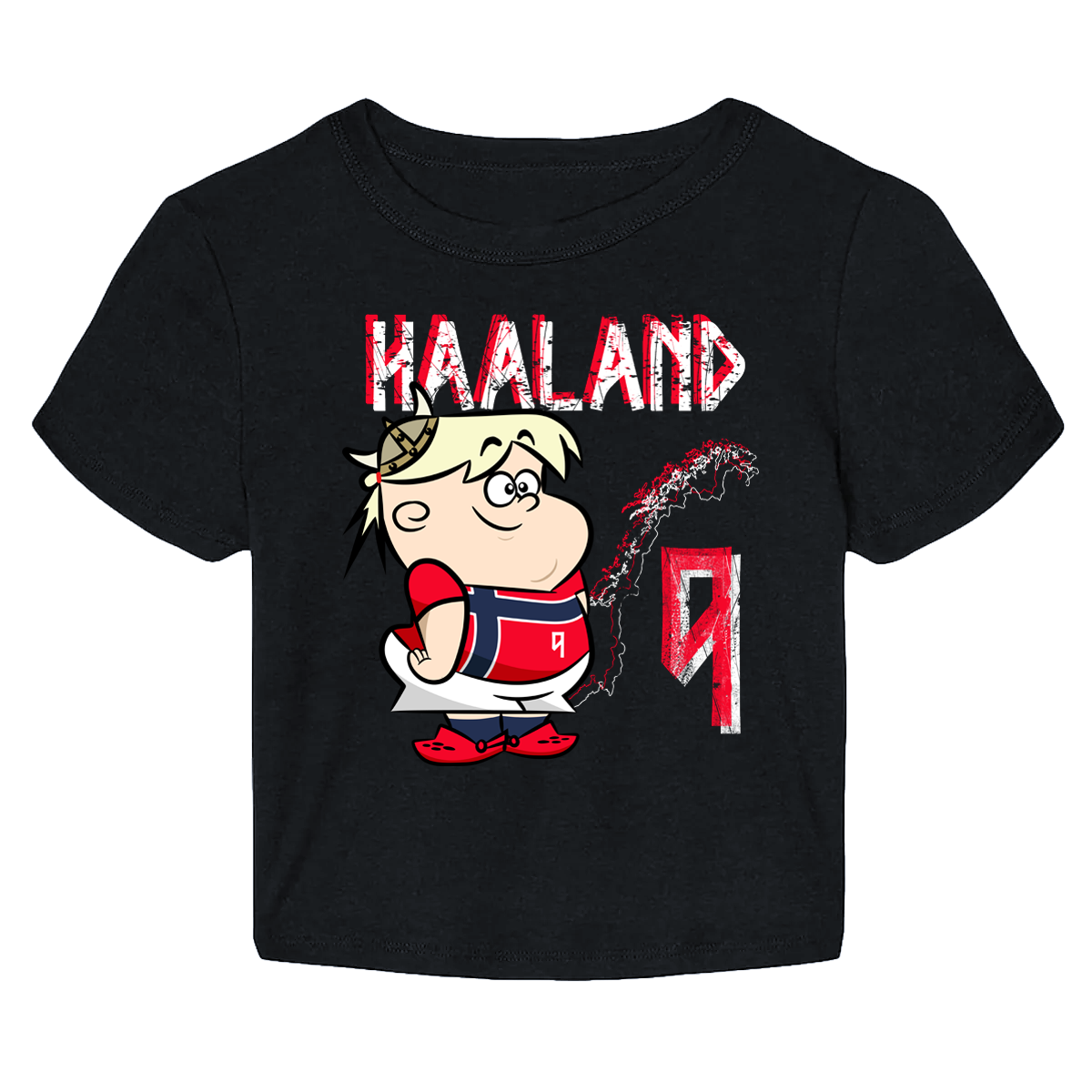 HAALAND CARTOON CROP TOP