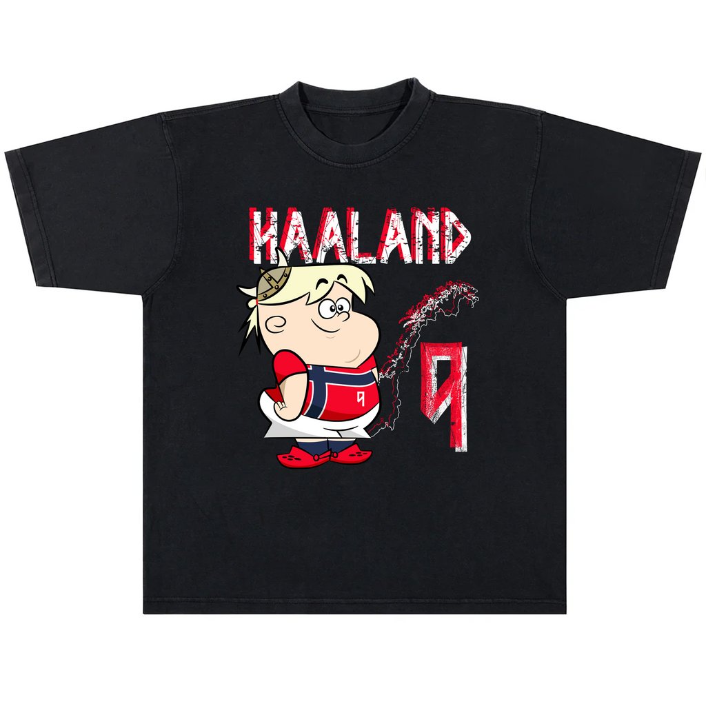 HAALAND CARTOON TEE DBL PRINT