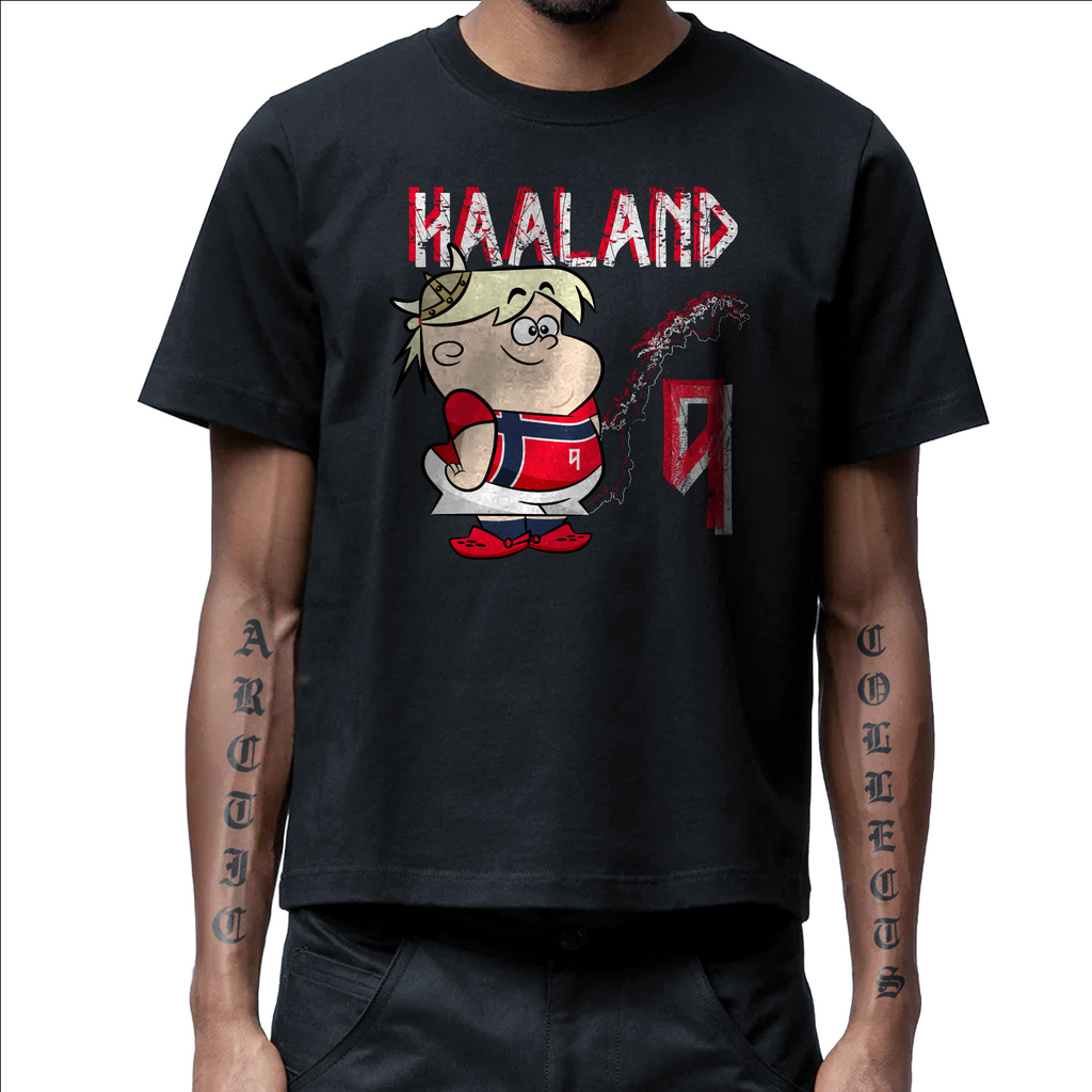 HAALAND CARTOON TEE DBL PRINT