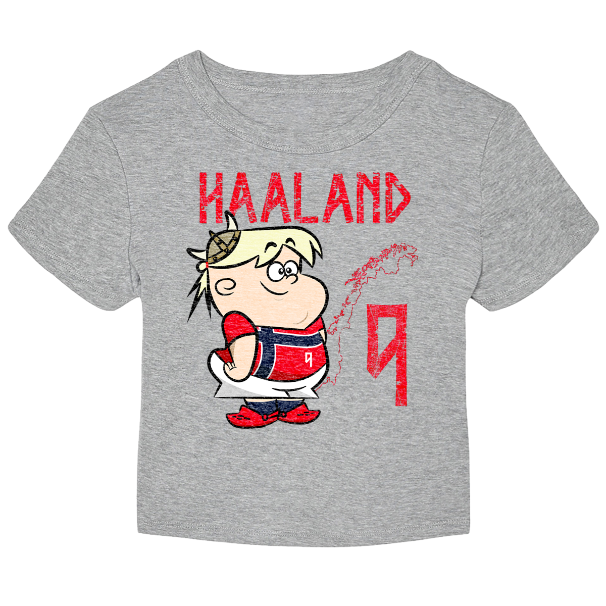 HAALAND CARTOON CROP RED