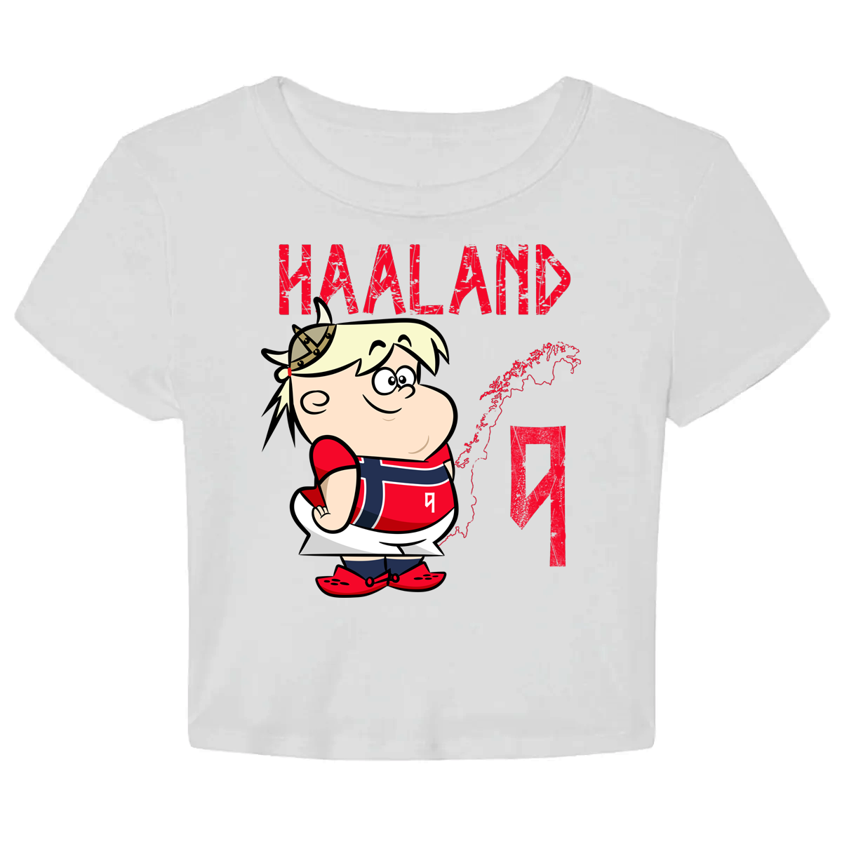 HAALAND CARTOON CROP TOP