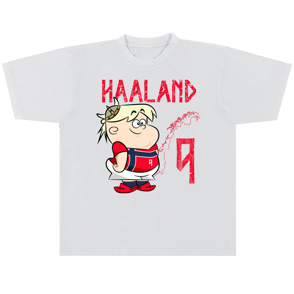 HAALAND CARTOON TEE RED